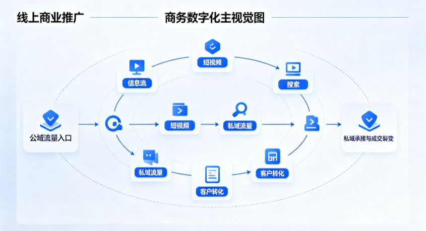 仪陇县线上商业推广怎么做？全域流量闭环搭建与低成本转化实战指南